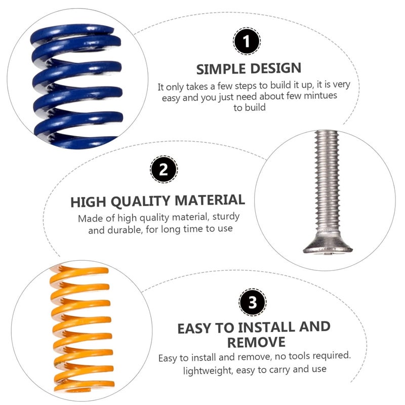 3D Printer Leveling Nuts Metal Hand Nut Spring Set For Stable Printing Experience - Image 5
